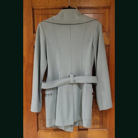 Eleonora Amadei Made in Italy Virgin Wool Green Peacoat (Sz 38 IT) - Picture 3 of 8